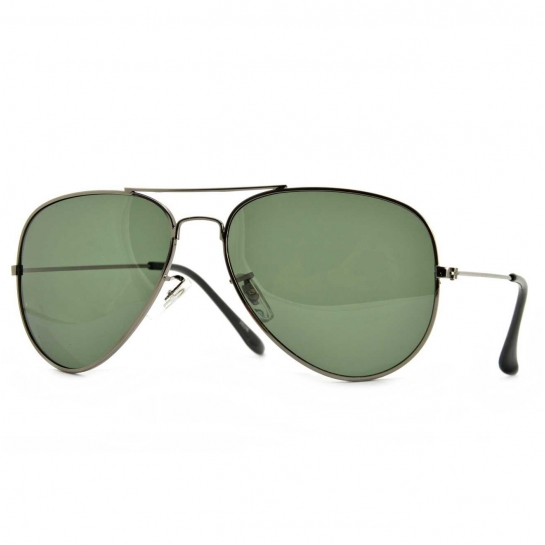 Zielone Okulary Pilotki Przeciwsłoneczne Polaryzacyjne Stylion 3026