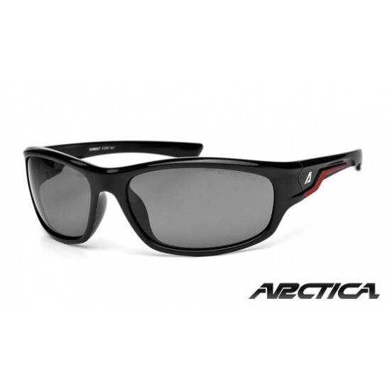 Okulary Arctica S-223A sportowe czarne polaryzacyjne