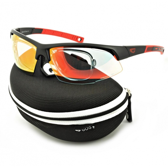 Fotochromowe okulary sportowe z ramką korekcyjną GOG E668-2R