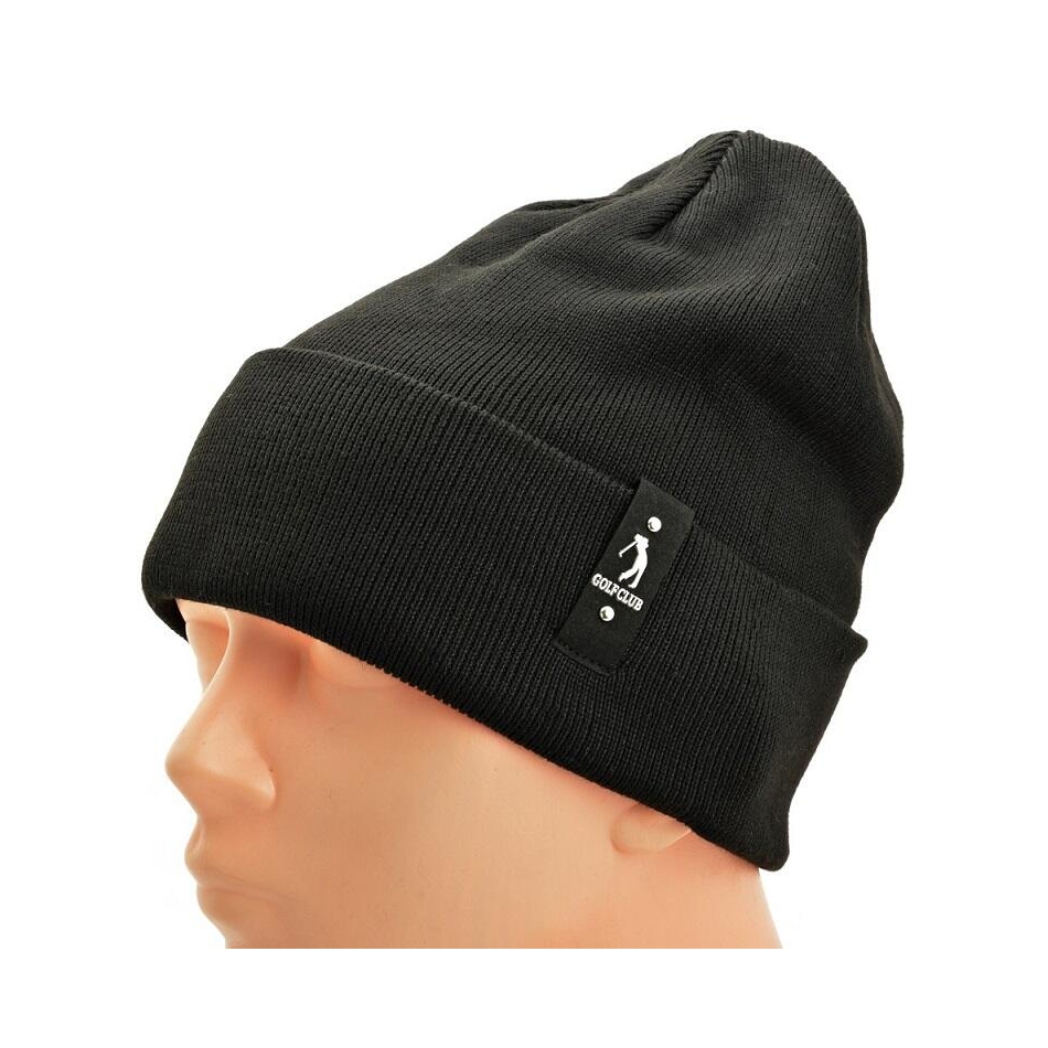 Ciepła męska czapka zimowa kolor czarny ST-521