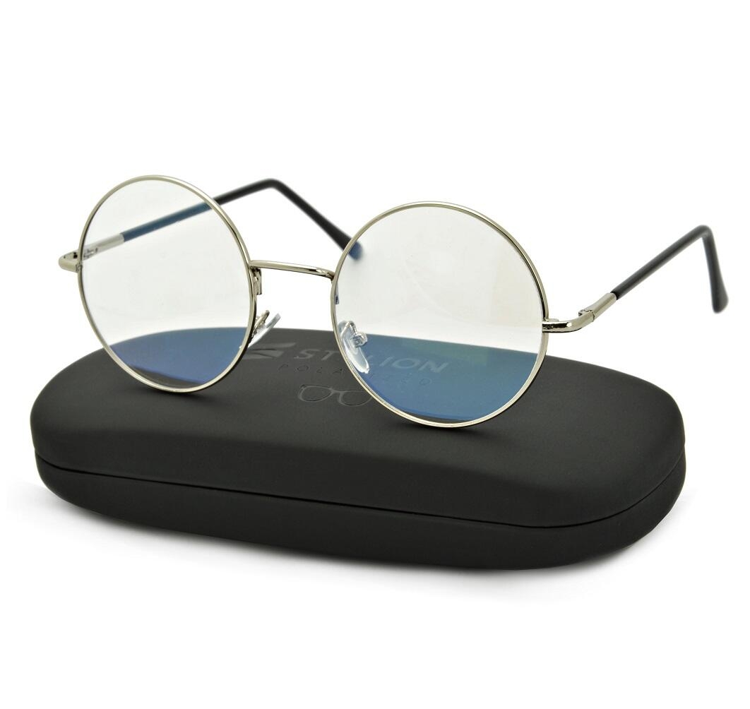 Okrągłe okulary Lenonki z filtrem światła niebieskiego do komputera zerówki FLEX STDBLF1A