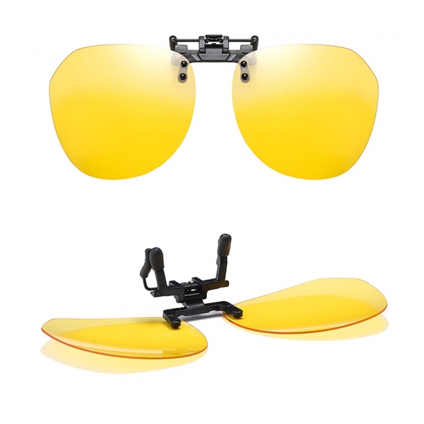 Żółte Rozjaśniające Nakładki na okulary korekcyjne z polaryzacją NA-203