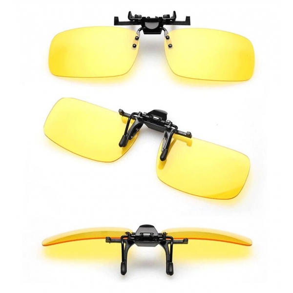 Nakładki polaryzacyjne na okulary korekcyjne - żółte rozjaśniające NA-150