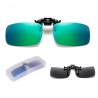 Małe Zielono-Niebieskie nakładki przeciwsłoneczne polaryzacyjne na okulary korekcyjne NA-148