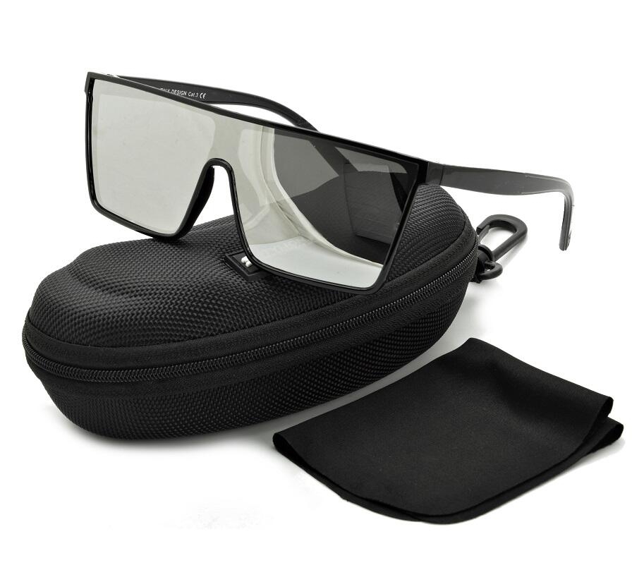 Męskie Okulary przeciwsłoneczne Pilotki Pełne Lustro UV400 STR-1647A