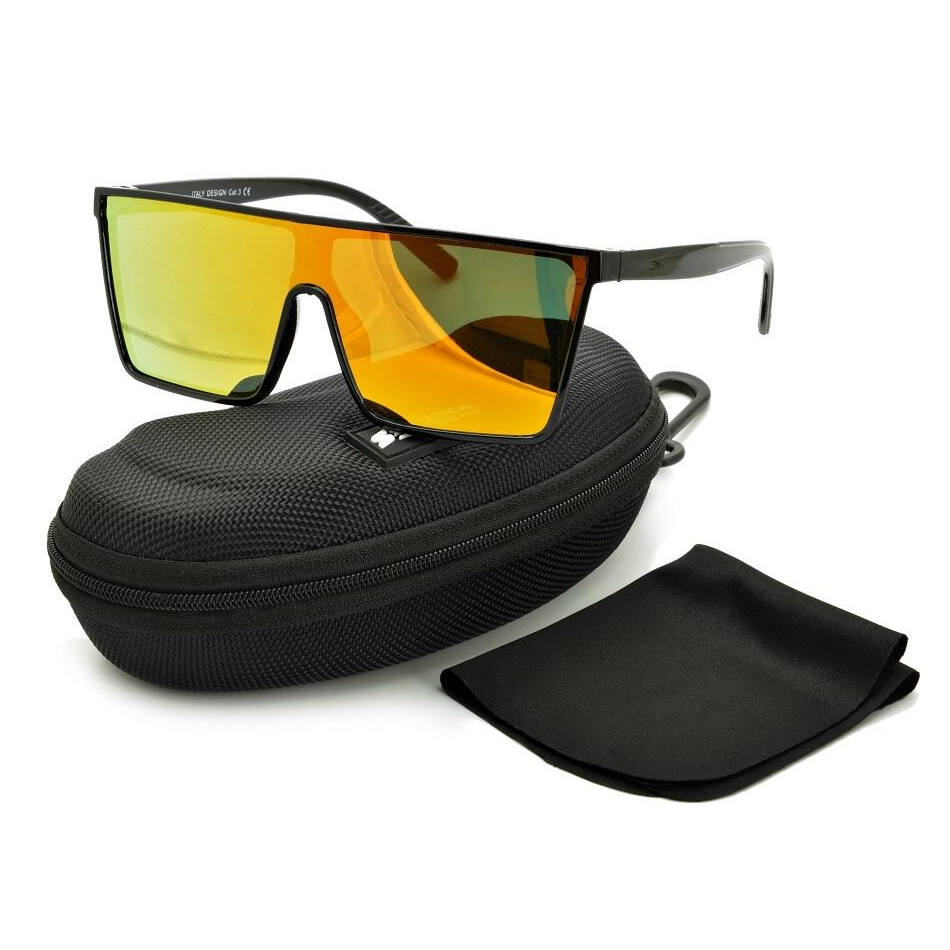 Męskie Okulary przeciwsłoneczne Pilotki Pełne Lustro UV400 STR-1647B