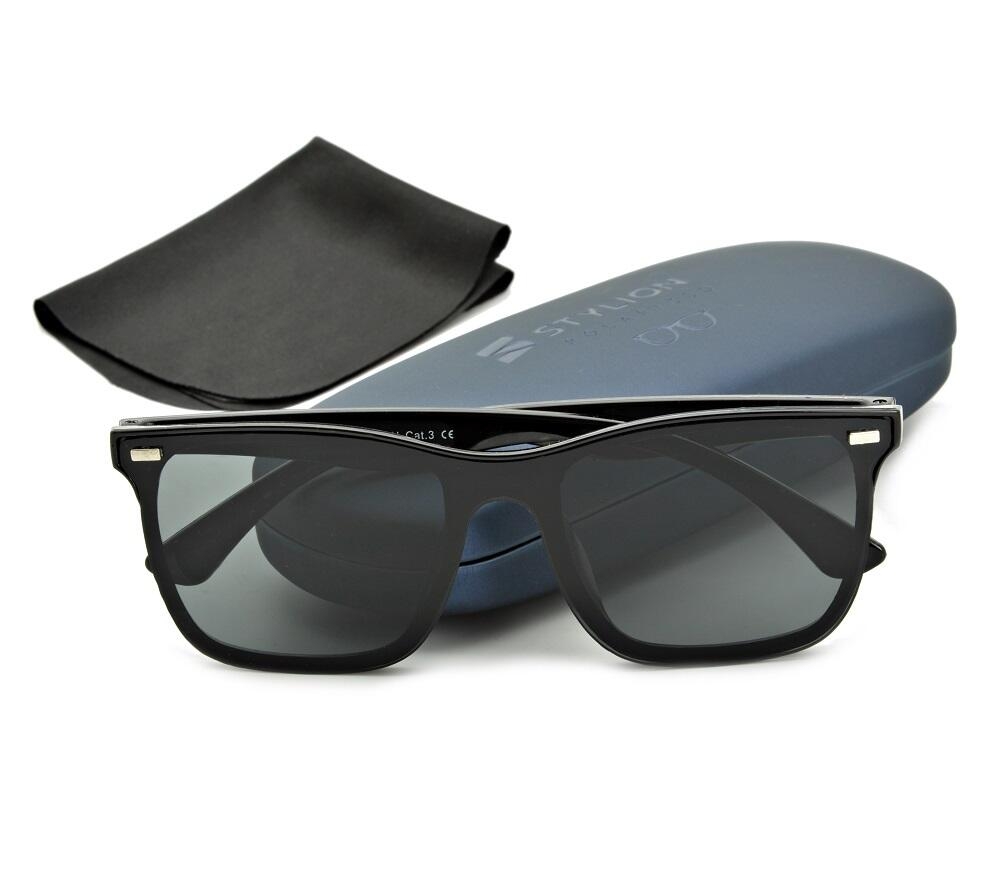Okulary Pełne czarne przeciwsłoneczne UV400 STR-1597C