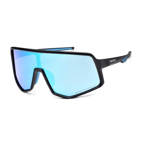 Sportowe okulary przeciwsłoneczne z niebieską lustrzanką na Rower Arctica S-331A