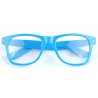 Błękitne okulary nerdy  zerówki Damskie i Męskie