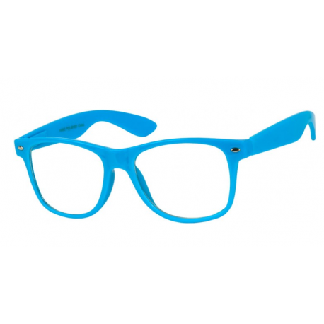 Błękitne okulary nerdy  zerówki Damskie i Męskie
