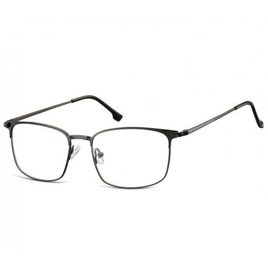 Oprawki korekcyjne zerówki okulary męskie prostokątne 894C czarne