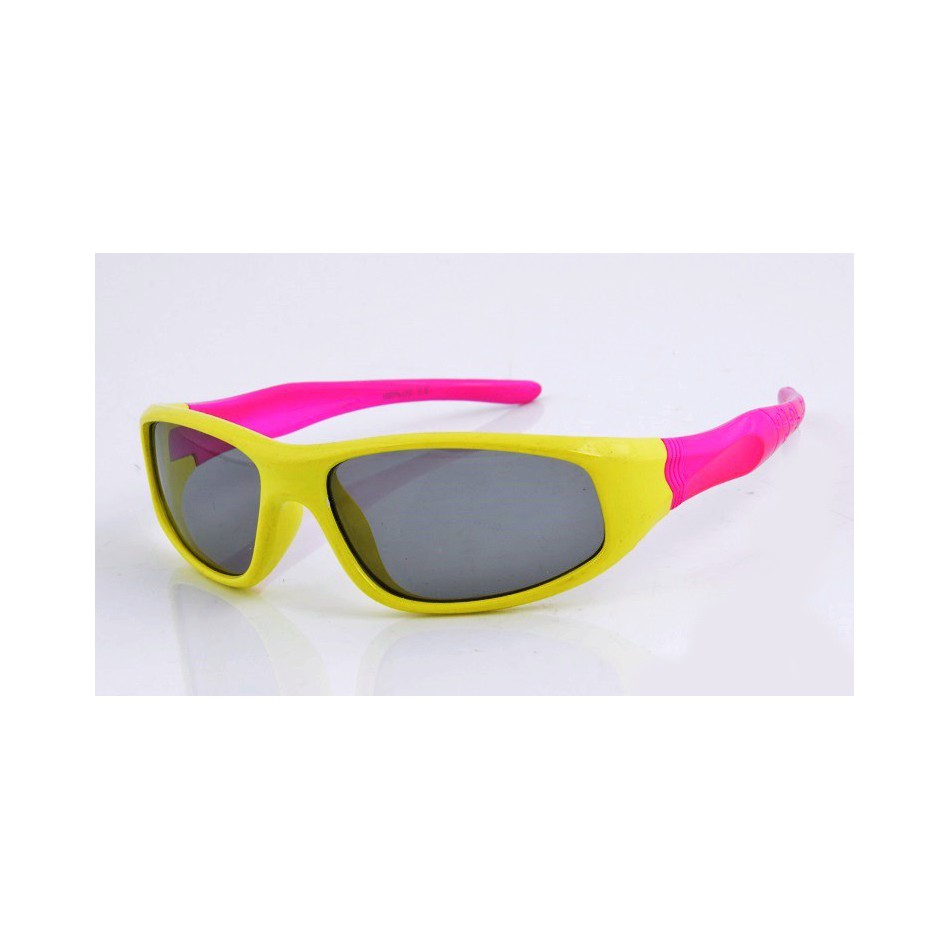 Okulary dla dzieci przeciwsłoneczne 8024 żółto-różowe