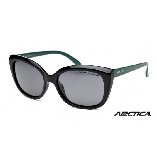 Okulary damskie Arctica S-236 czarno-zielone z polaryzacją