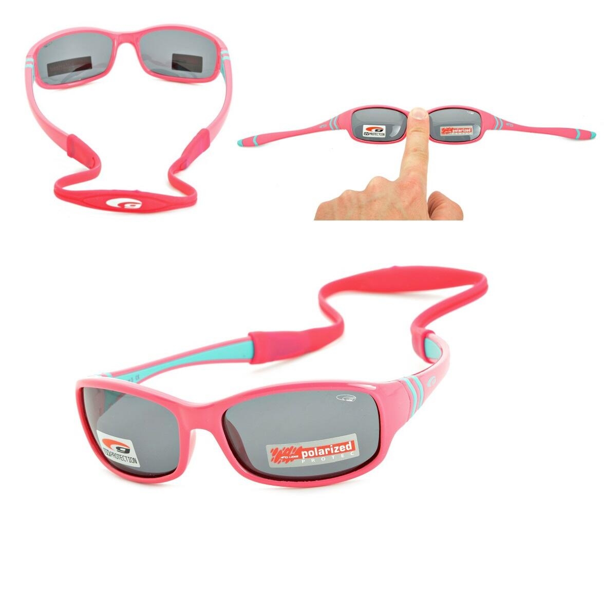 Okulary przeciwsłoneczne dla dzieci z polaryzacją Goggle E964-2P + gumka