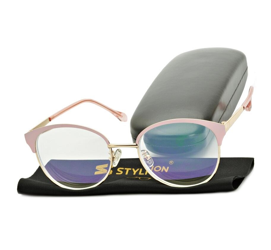 Gotowe okulary Minusy -0.50 damskie korekcyjne z antyrefleksem ST318C