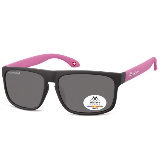 Klasyczne okulary Montana MP37C różowe polaryzacyjne