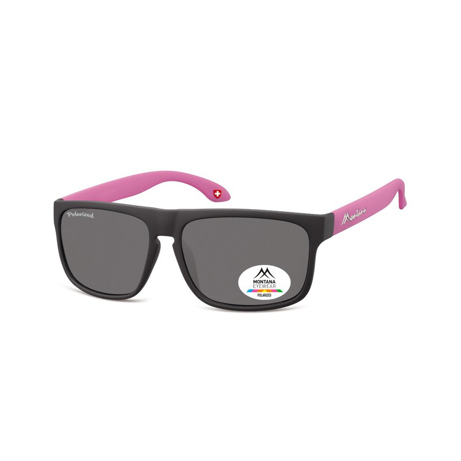 Klasyczne okulary Montana MP37C różowe polaryzacyjne