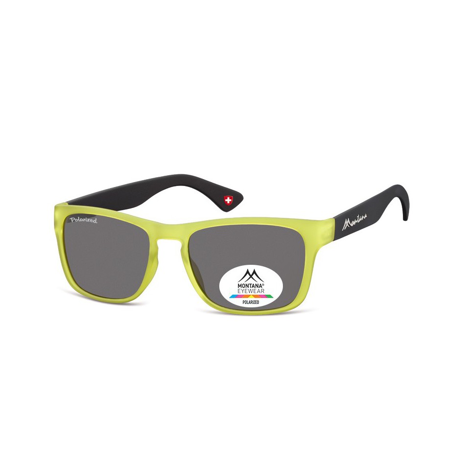 Okulary nerd Montana MP39B limonkowe polaryzacyjne