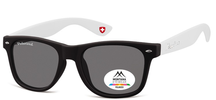 Okulary nerdy  Montana MP40G białe polaryzacyjne