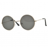 Okulary przeciwsłoneczne lenonki złoto-czarne STD-32