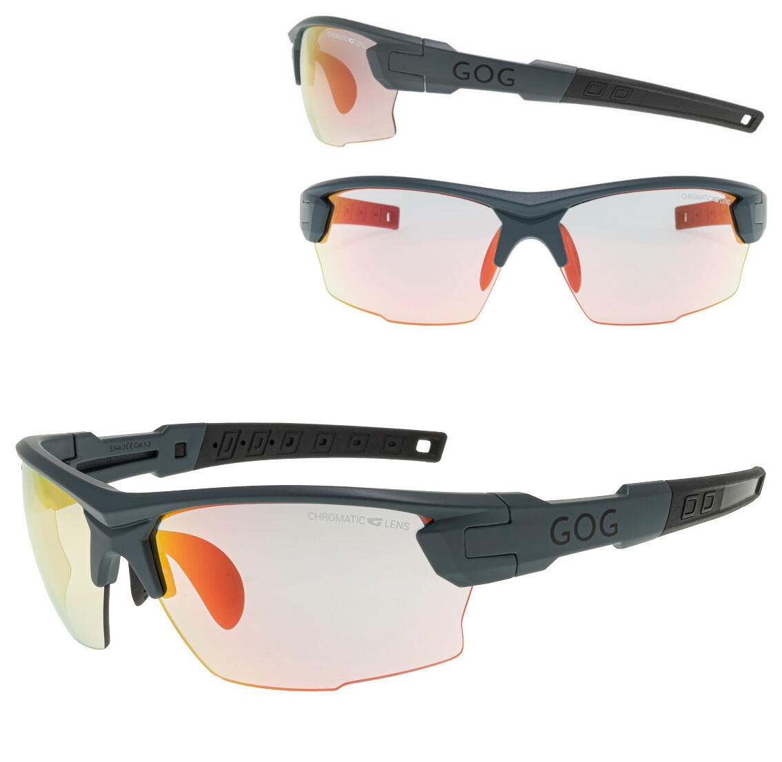 Fotochromowe przeciwsłoneczne okulary rowerowe GOG E544-3