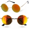 Okulary Lenonki przeciwsłoneczne okrągłe hippie retro T3310D