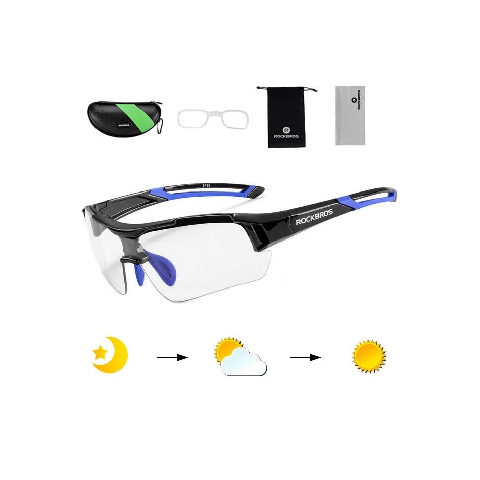 Okulary sportowe przeciwsłoneczne z fotochromem i wkładką korekcyjną ROCKBROS 10111