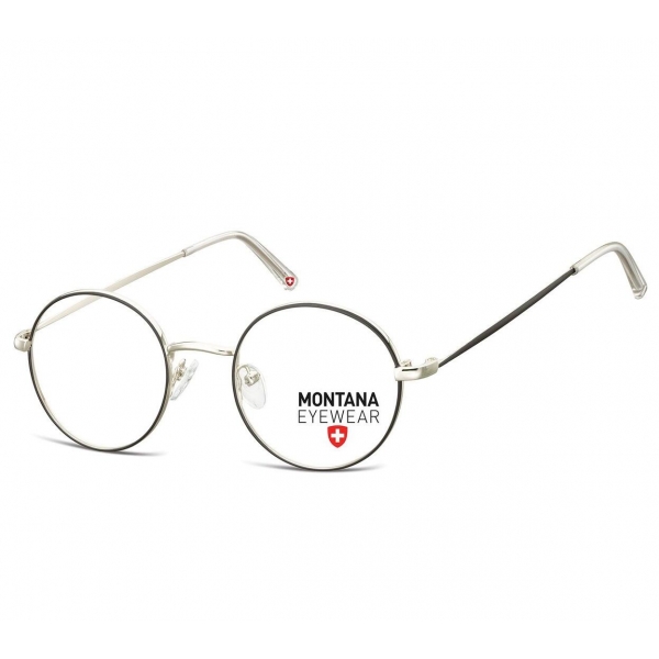 Oprawki korekcyjne okulary optyczne lenonki MM584 srebrny/czarny