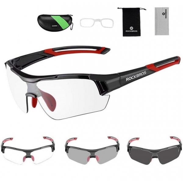 Okulary sportowe przeciwsłoneczne z fotochromem i wkładką korekcyjną ROCKBROS 10112