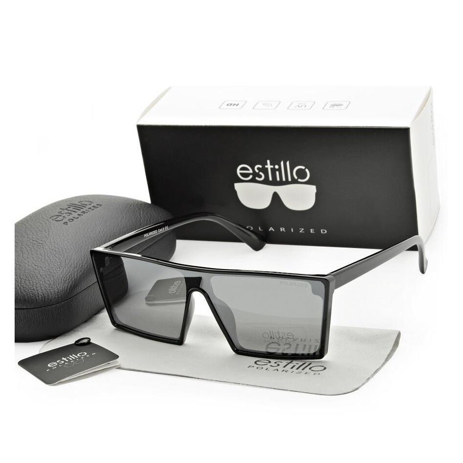 Męskie okulary przeciwsłoneczne z polaryzacją pełne lustro EST-411A