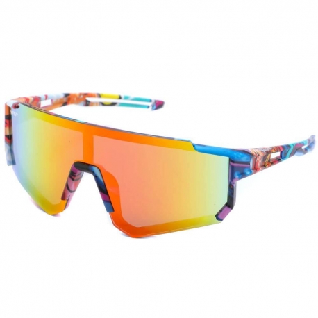 Dziecięce sportowe okulary przeciwsłoneczne VIPER lustrzanki z filtrem UV400 VP31B
