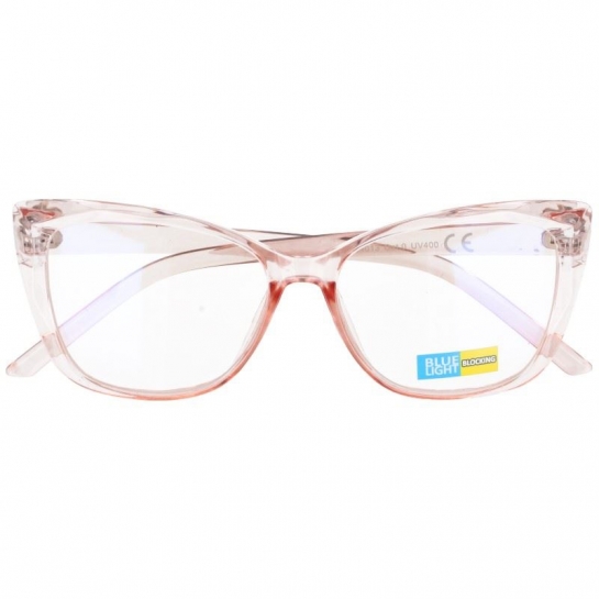 Oprawki okularowe damskie kocie różowe 2590C-BS (bez szkieł)