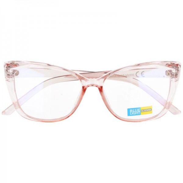 Oprawki okularowe damskie kocie różowe 2590C-BS (bez szkieł)