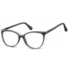 Damskie okulary optyczne zerówki kocie oczy Sunoptic CP116 czarne