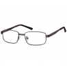 Oprawki korekcyjne zerówki okulary metalowe 639D czarne