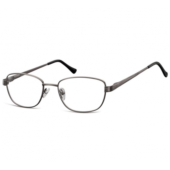 Oprawki korekcyjne zerówki okulary metalowe 796A grafitowe