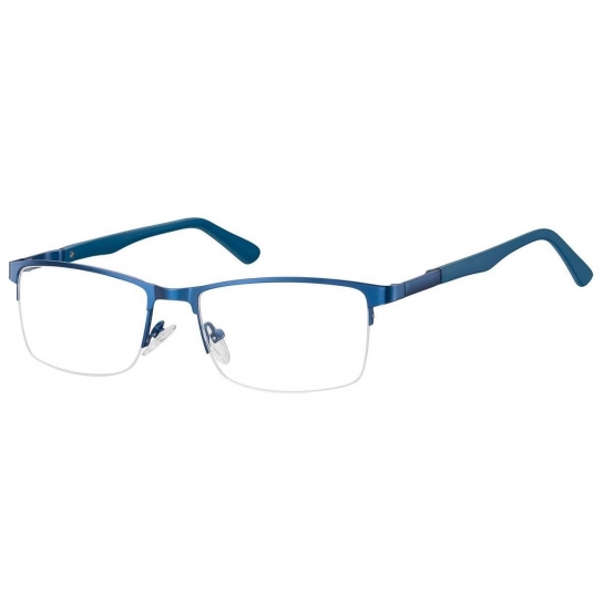 Żyłkowe oprawki korekcyjne zerówki okulary unisex 996A niebieskie