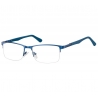 Żyłkowe oprawki korekcyjne zerówki okulary unisex 996A niebieskie