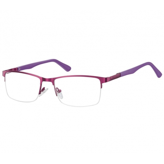 Żyłkowe oprawki korekcyjne zerówki okulary unisex 996E fioletowy