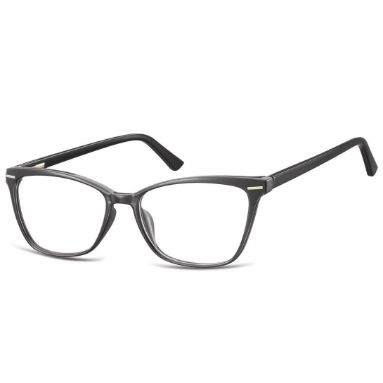 Damskie okulary optyczne zerówki kocie oczy Sunoptic CP118 czarne
