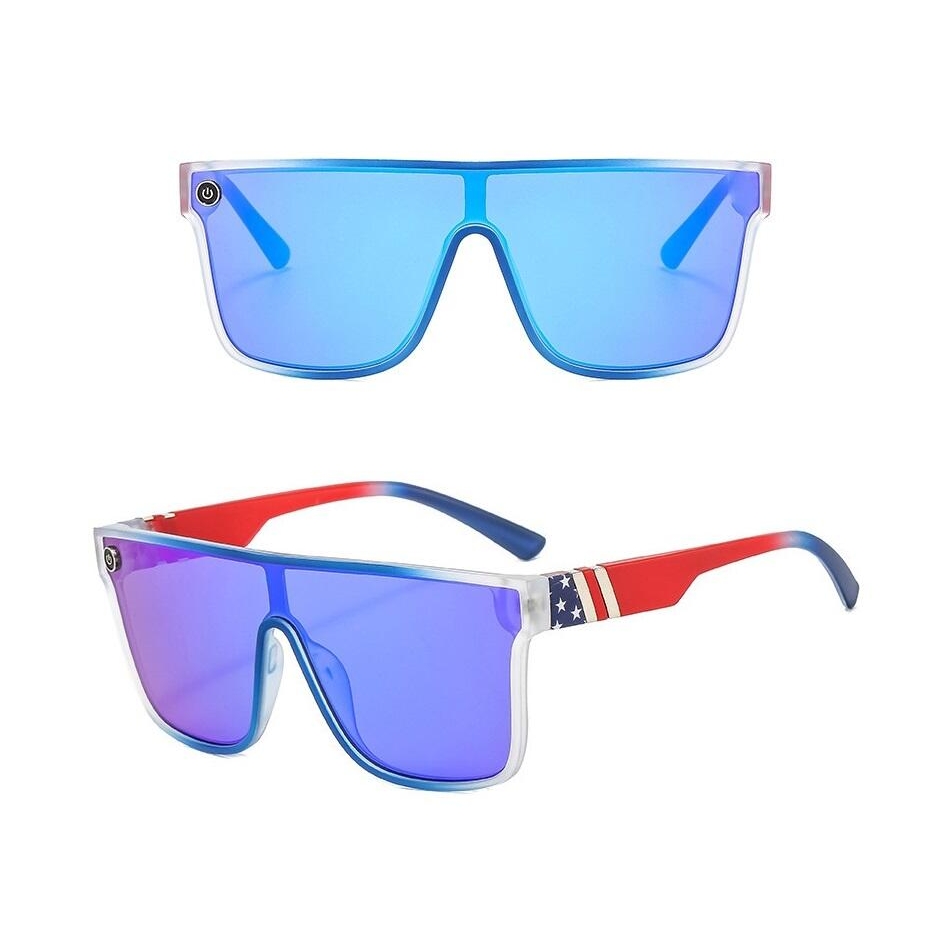 Męskie okulary przeciwsłoneczne pełne lustra MAXAIR z filtrem UV400 czarne ST-MAX1