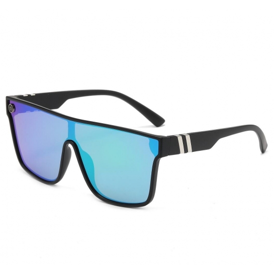 Męskie okulary przeciwsłoneczne pełne lustra MAXAIR z filtrem UV400 Green/Black ST-MAX1D