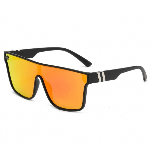 Męskie okulary przeciwsłoneczne pełne lustra MAXAIR z filtrem UV400 Orange/Black ST-MAX1E
