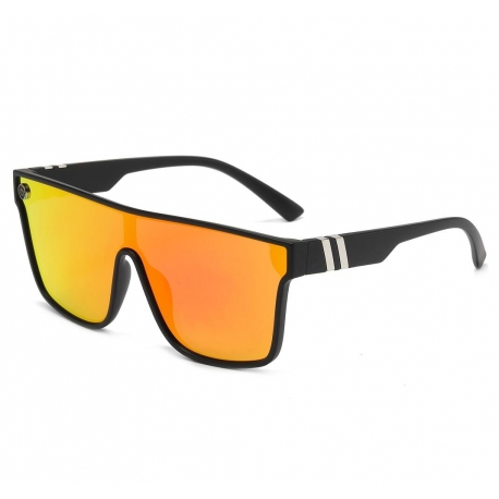 Męskie okulary przeciwsłoneczne pełne lustra MAXAIR z filtrem UV400 Orange/Black ST-MAX1E
