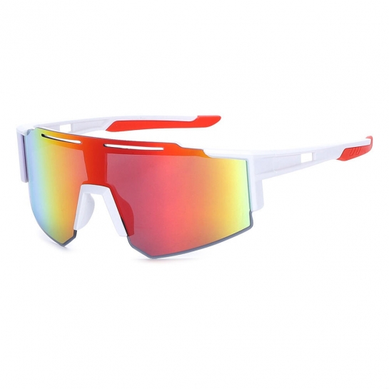 Sportowe okulary przeciwsłoneczne lustrzanki z filtrem UV400 Białe SVM-11E