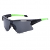 Sportowe okulary przeciwsłoneczne z filtrem UV400 Black/Green SVM-12B
