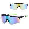 Sportowe okulary przeciwsłoneczne z filtrem UV400 Black/Green SVM-13C