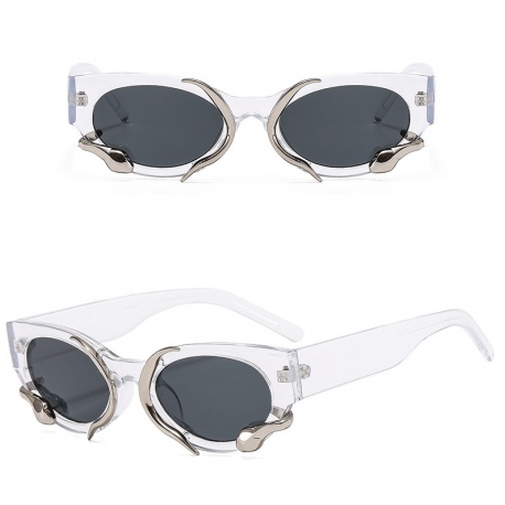 Damskie okulary przeciwsłoneczne z filtrem UV400 transparentne ST-MAX4A