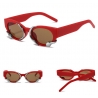 Damskie okulary przeciwsłoneczne z filtrem UV400 czerwone ST-MAX4C