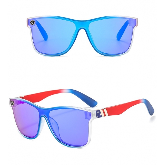 Męskie okulary przeciwsłoneczne pełne MAXAIR z filtrem UV400 Blue/Red ST-MAX2A